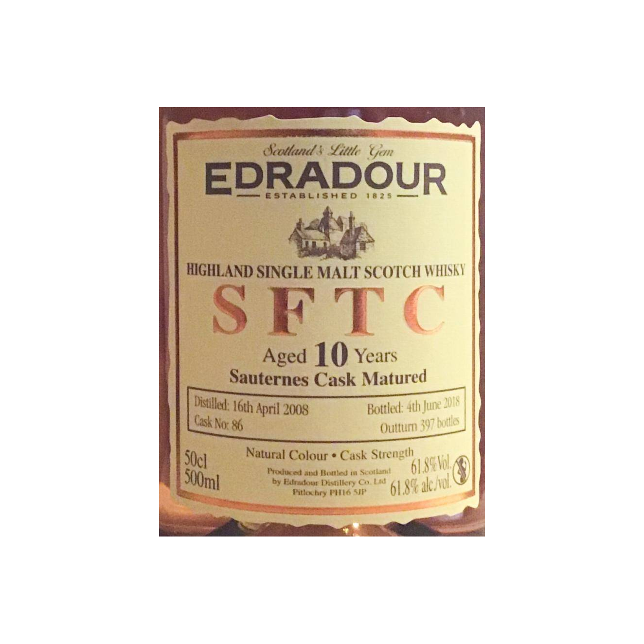 Edradour 2008 10 Years Single Malt Whisky 2