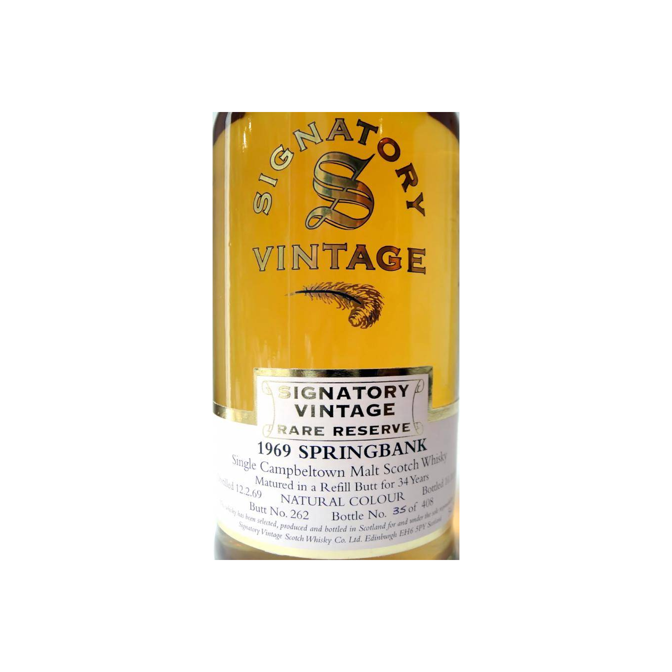 Springbank 1969 34 Years Single Malt Whisky 3
