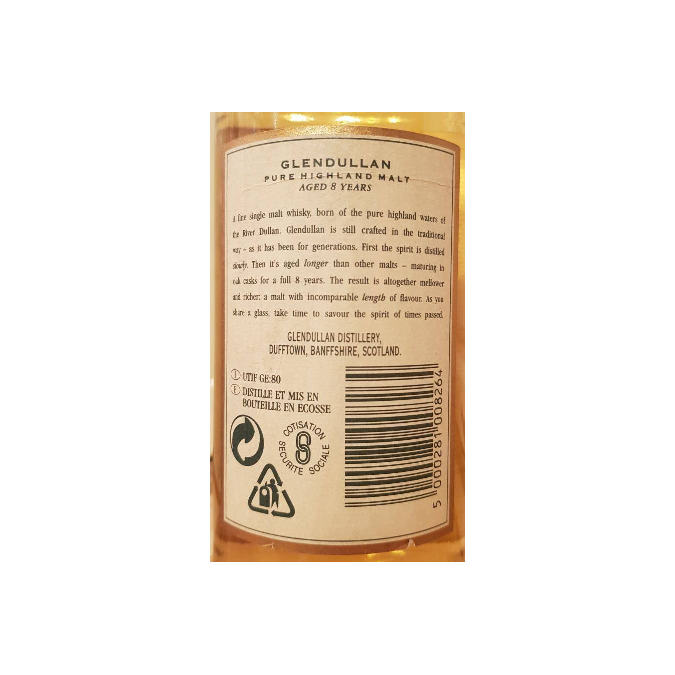 Glendullan 8 Years Single Malt Whisky 3