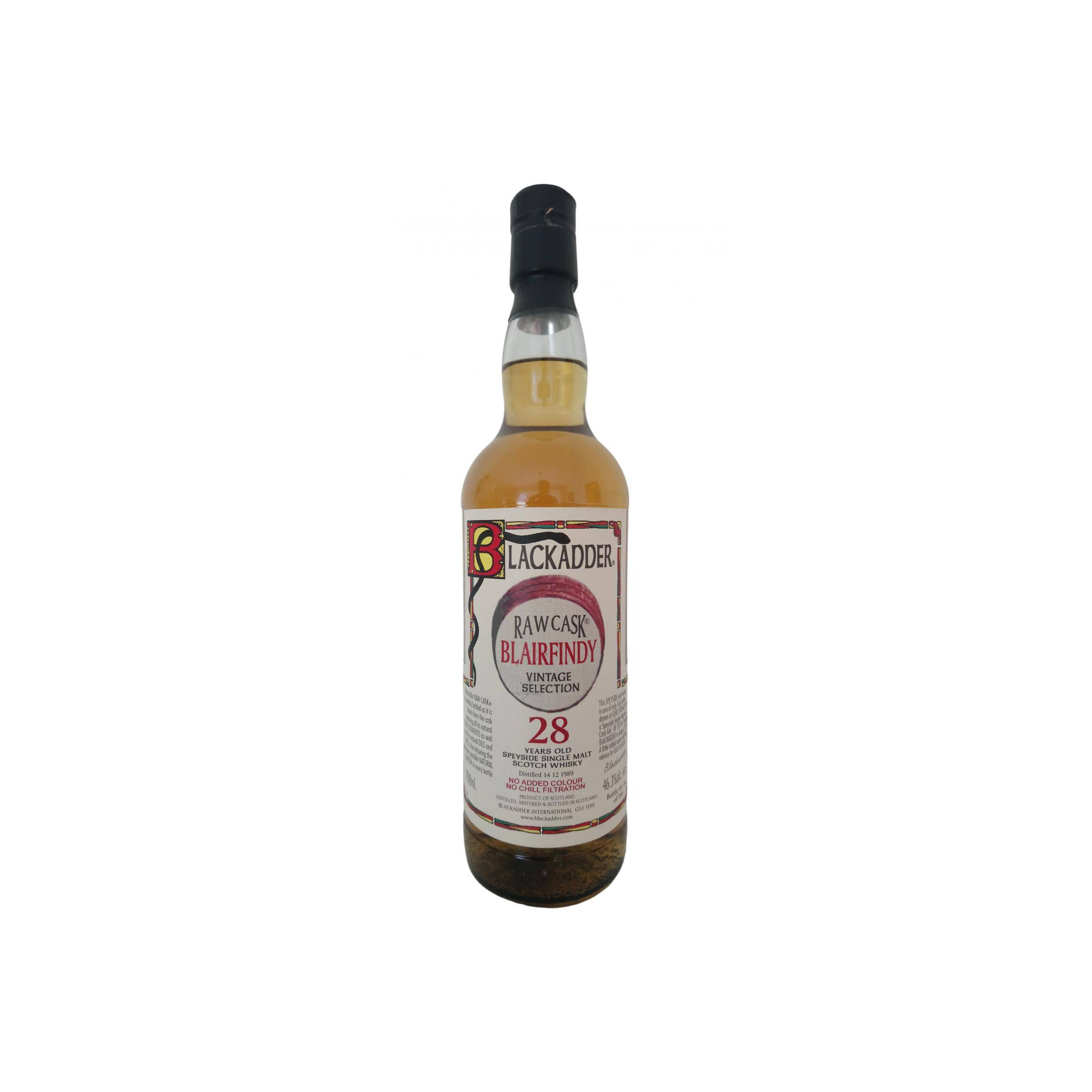 Blackadder 1989 28 Years Single Malt Whisky