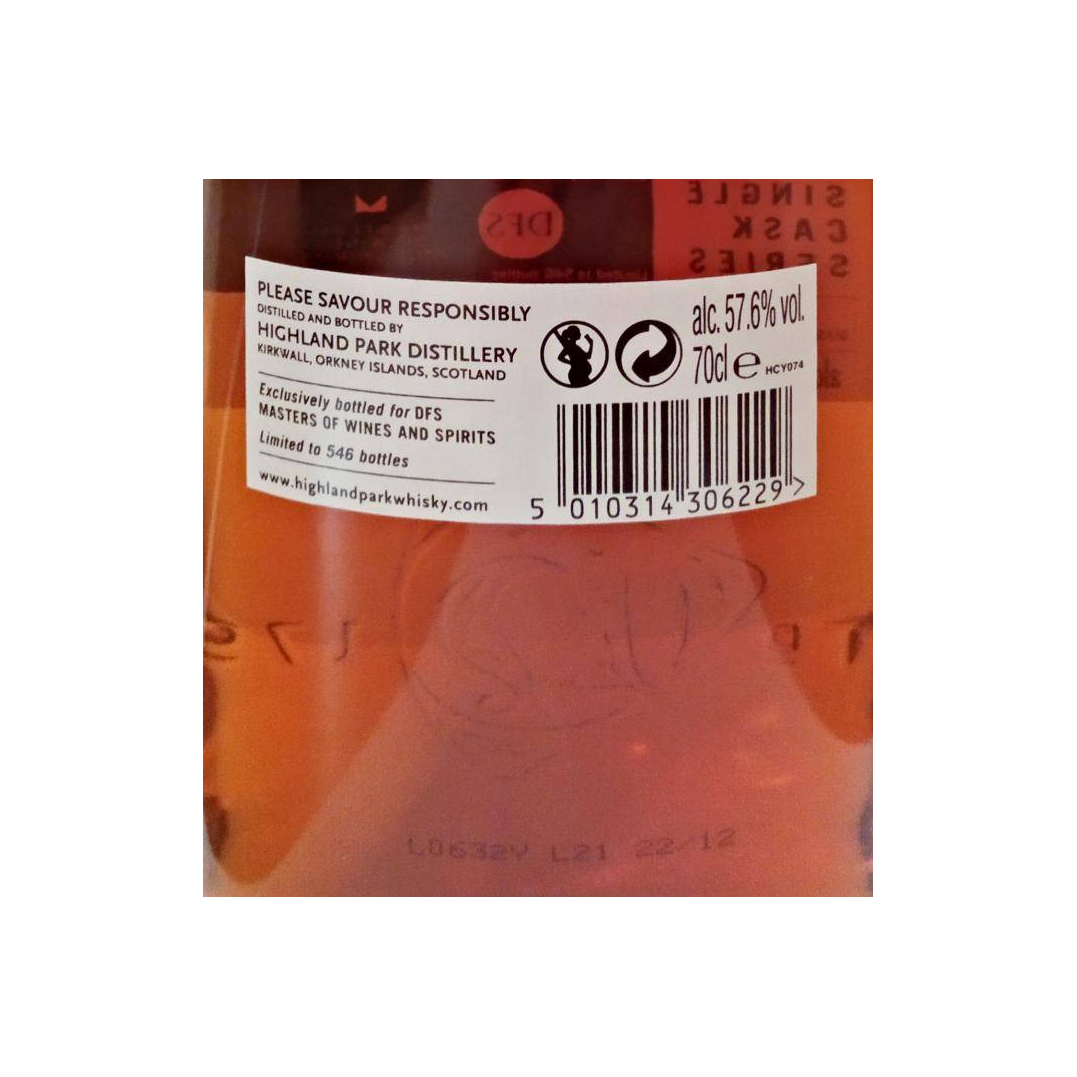 Highland Park Single Cask 2002 15 Years Single Malt Whisky 2