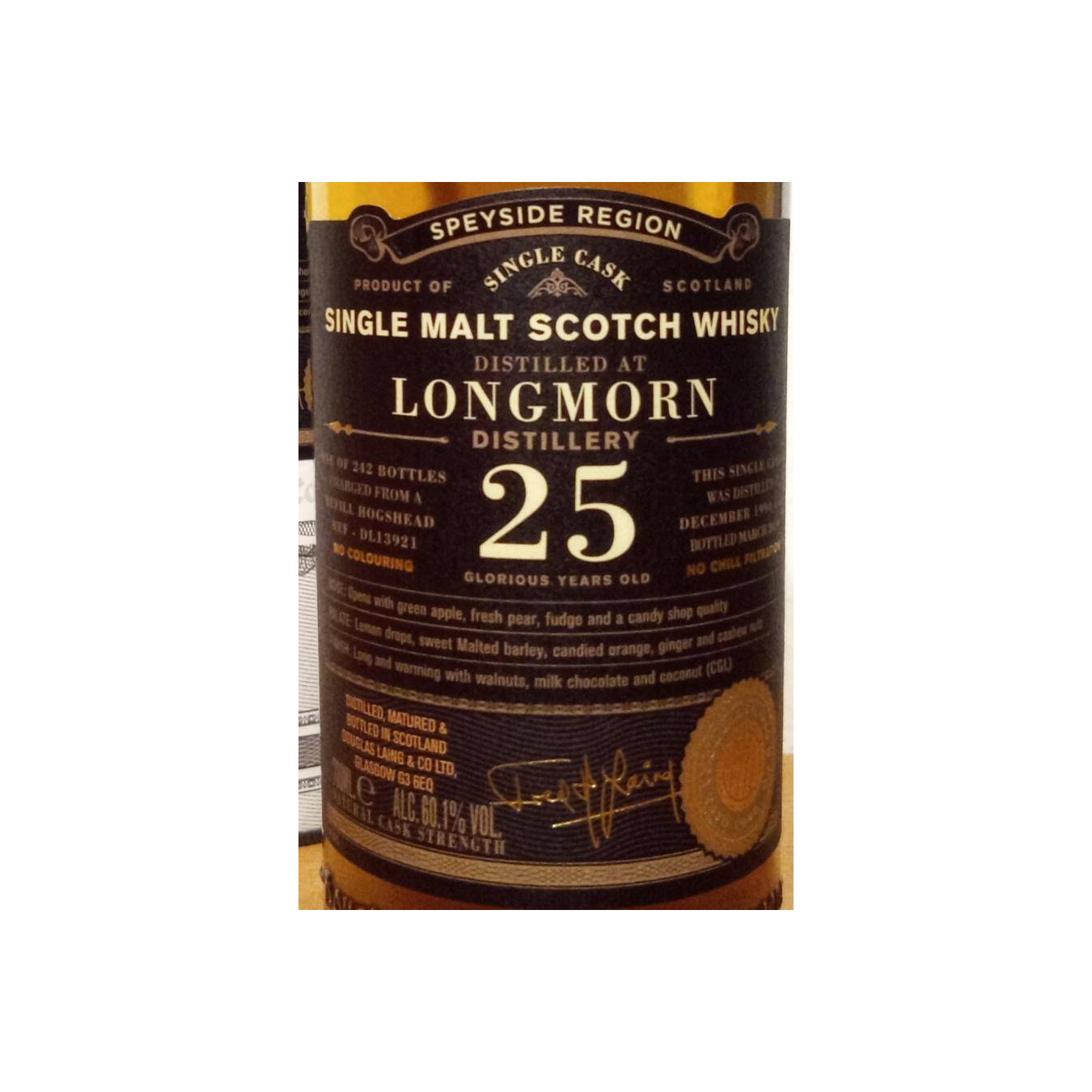 Longmorn Old Particular 1994 25 Years Single Malt Whisky 3