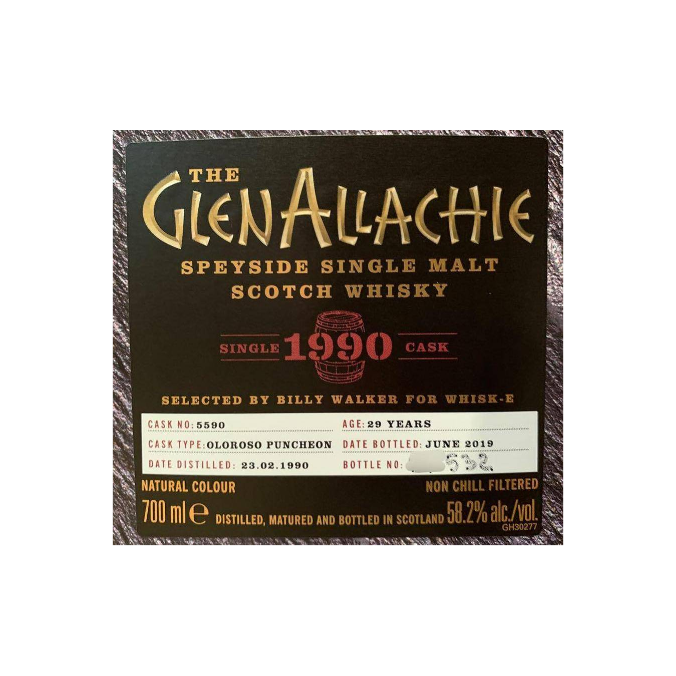 The GlenAllachie Single Cask 1990 29 Years Single Malt Whisky 2