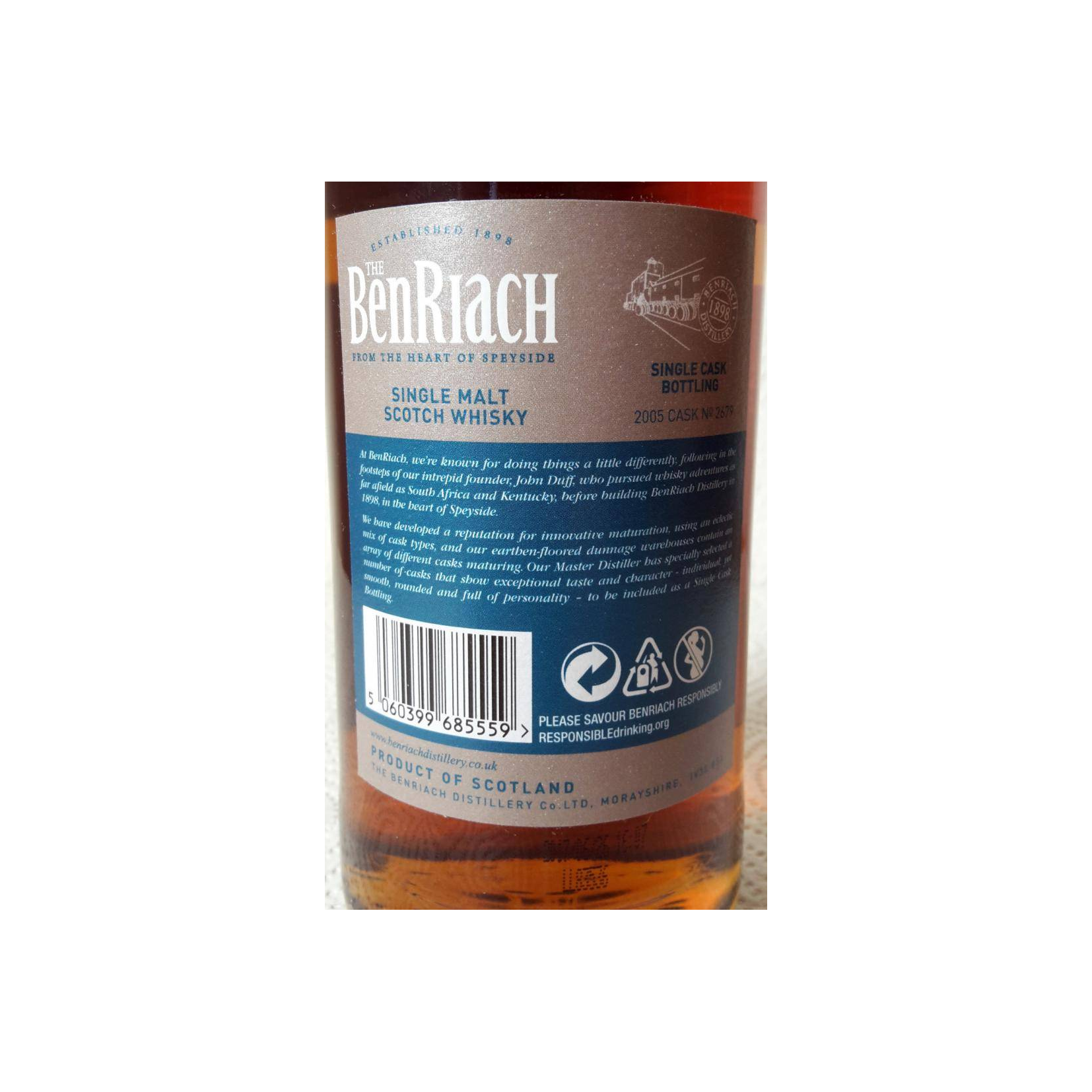 BenRiach 2005 12 Years Single Malt Whisky 3