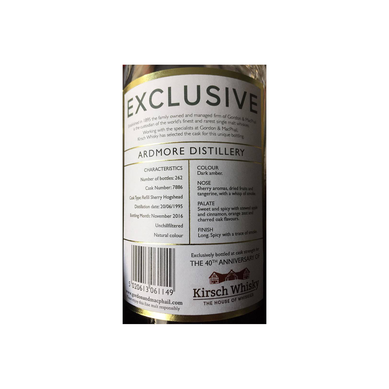 Ardmore 1995 21 Years Single Malt Whisky 2