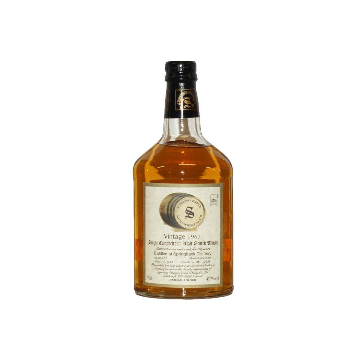 Springbank Vintage Collection - Dumpy 1967 34 Years Single Malt Whisky
