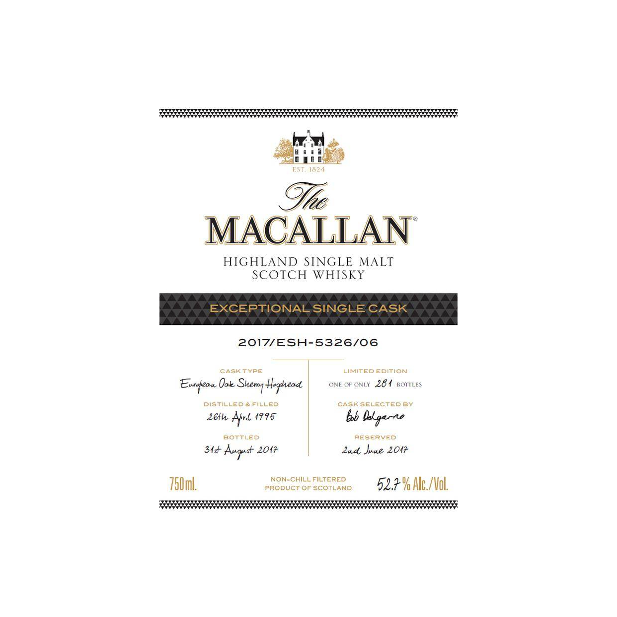 The Macallan 1995 22 Years Single Malt Whisky
