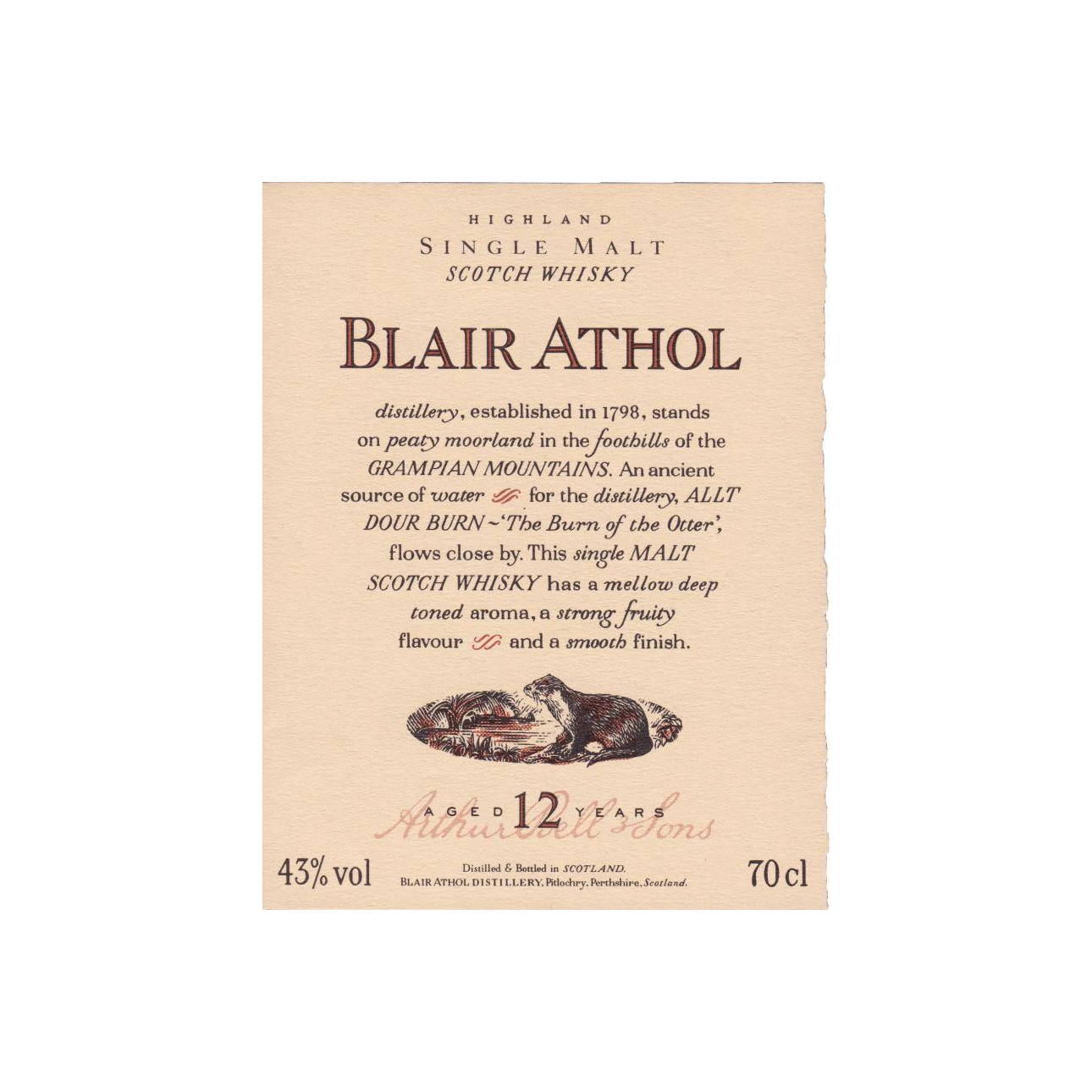 Blair Athol 12 Years Single Malt Whisky 2
