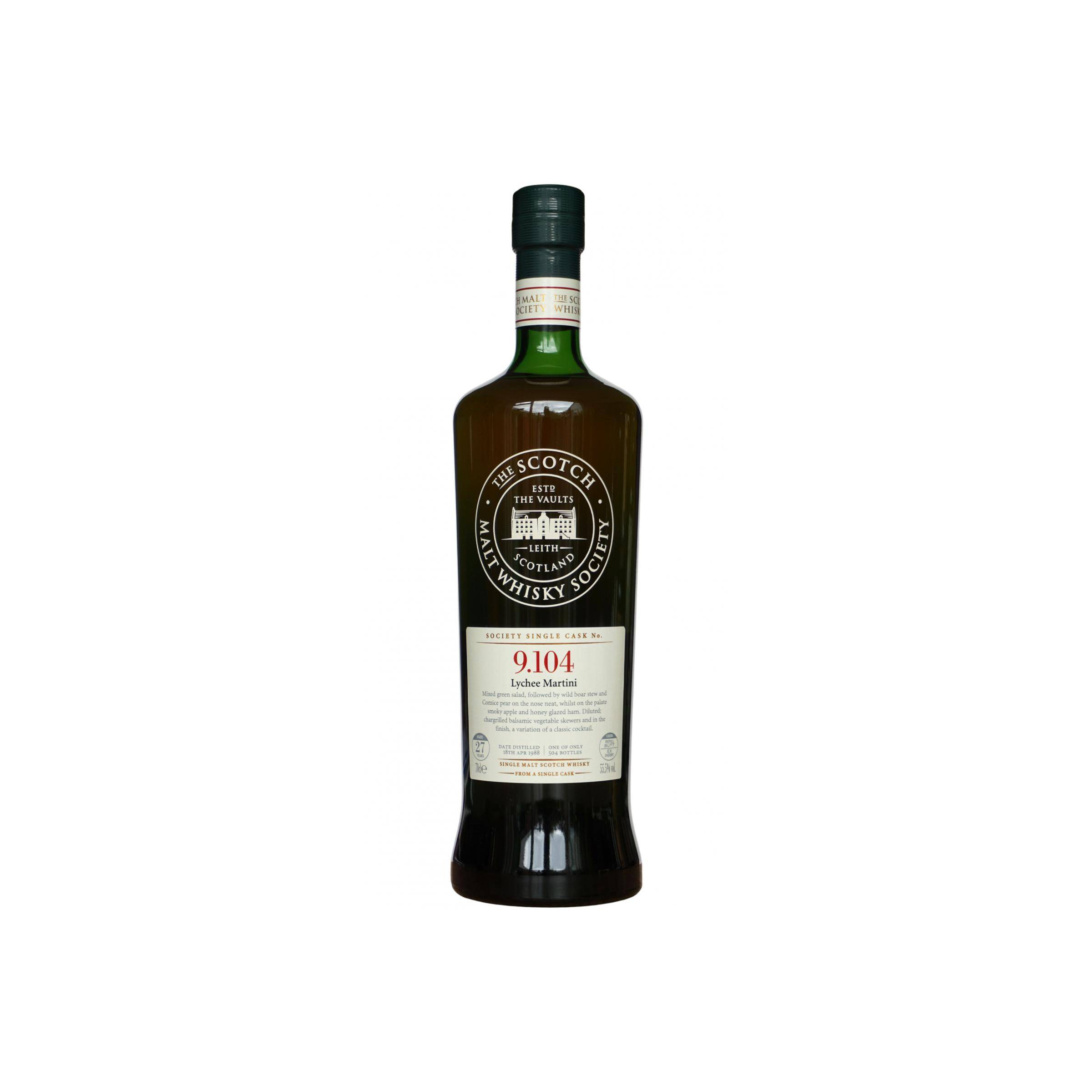 The Scotch Malt Whisky Society 1988 27 Years Single Malt Whisky