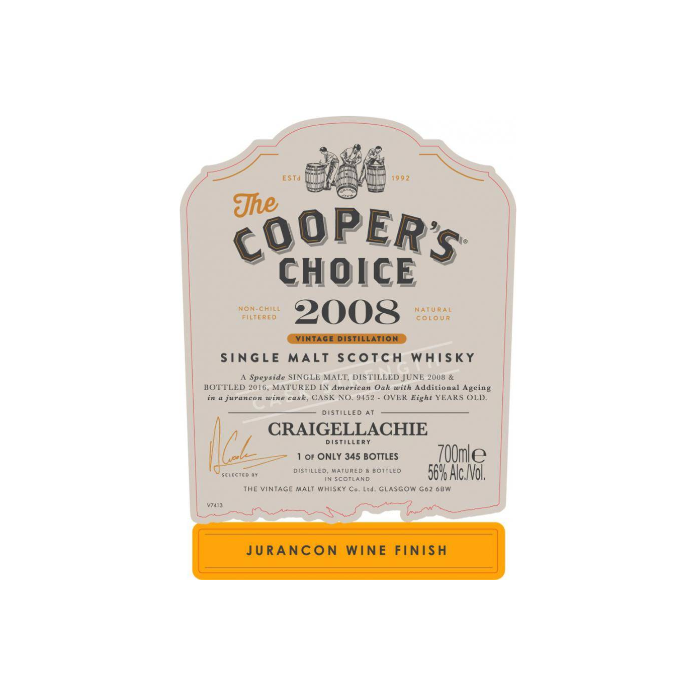 Craigellachie The Cooper's Choice 2008 8 Years Single Malt Whisky