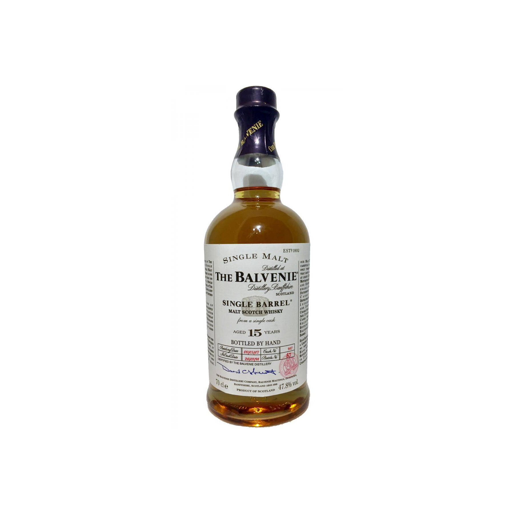 The Balvenie Single Cask 1991 15 Years Single Malt Whisky