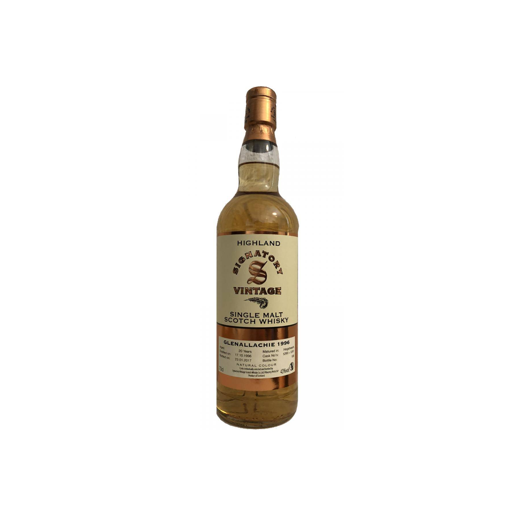 The GlenAllachie Vintage Collection 1996 20 Years Single Malt Whisky