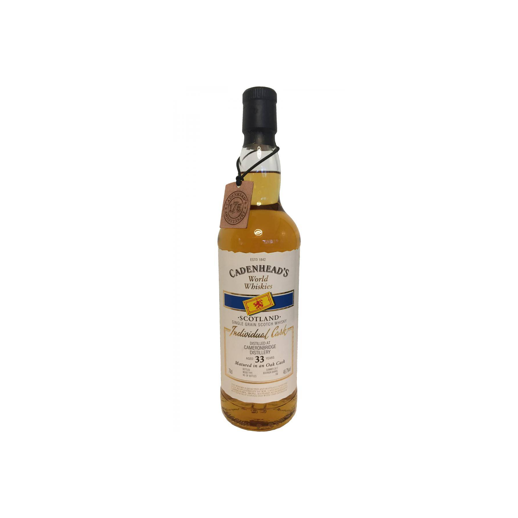 Cameronbridge 33 Years Single Grain Whisky