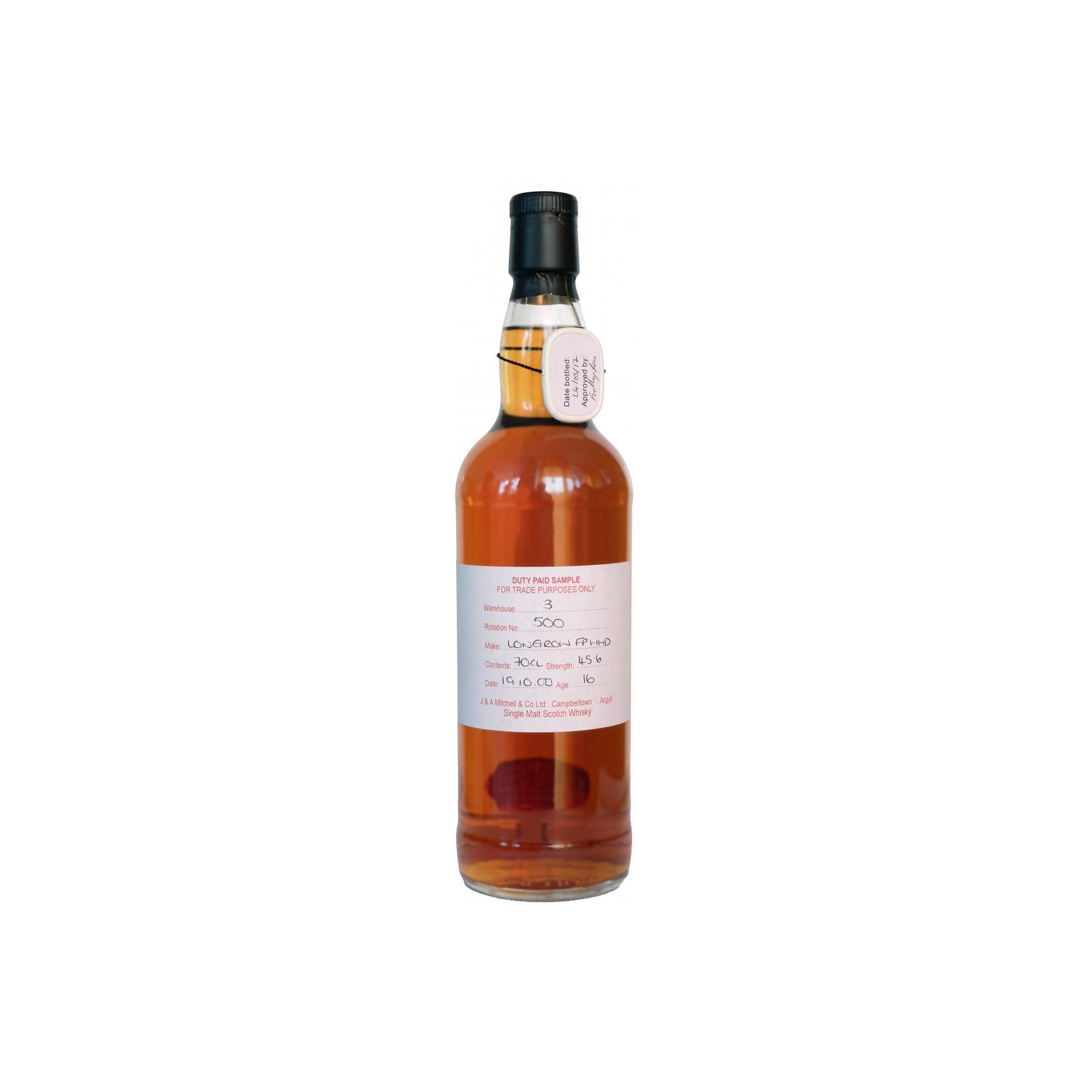 Longrow Duty Paid Sample - For Trade Purposes Only 2000 16 Years Single Malt Whisky