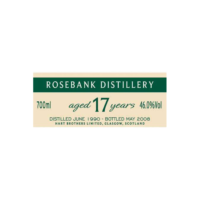Rosebank Finest Collection 1990 17 Years Single Malt Whisky