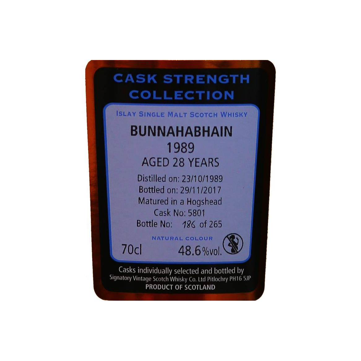 Bunnahabhain Cask Strength Collection 1989 28 Years Single Malt Whisky 2