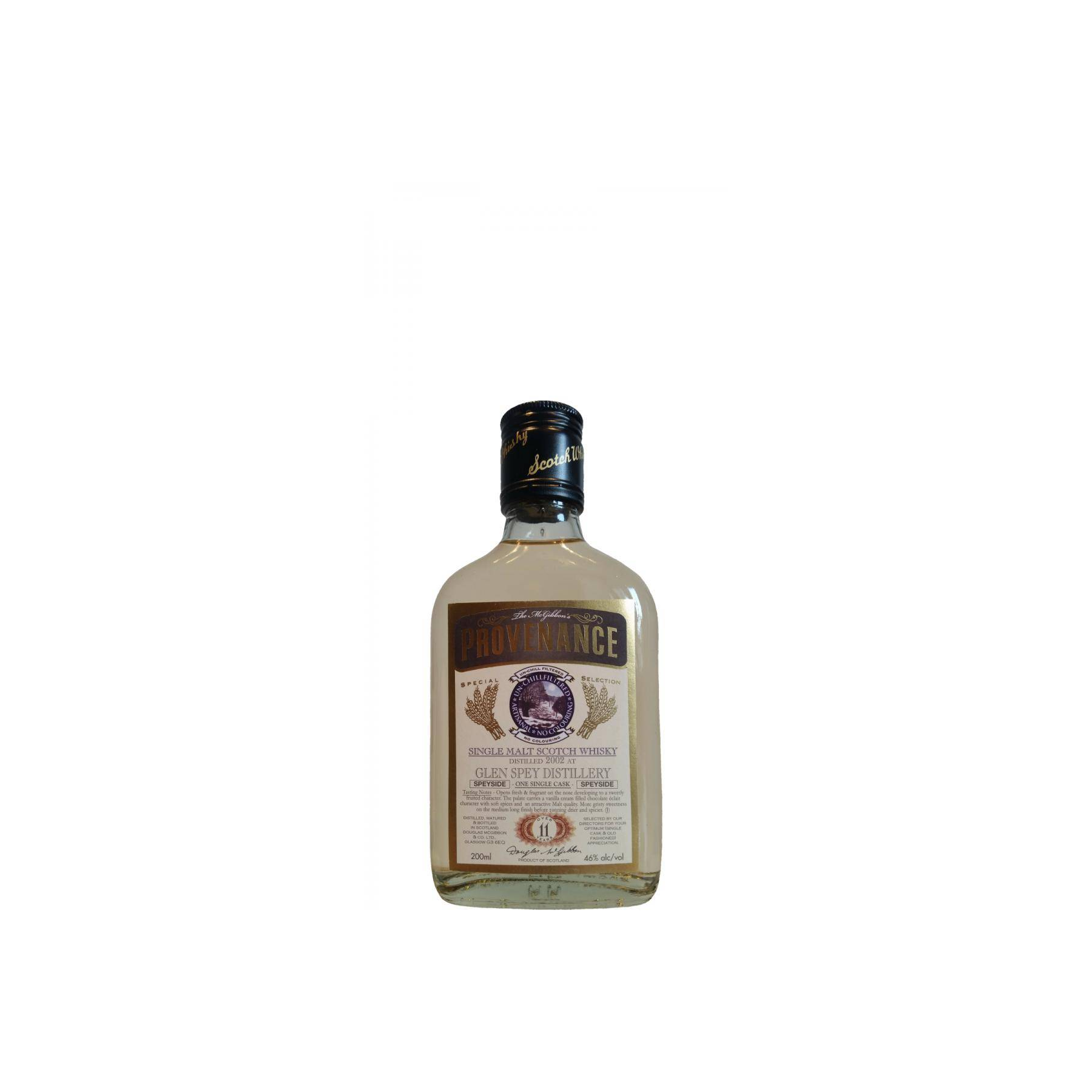 Glen Spey McGibbon's Provenance 2002 11 Years Single Malt Whisky