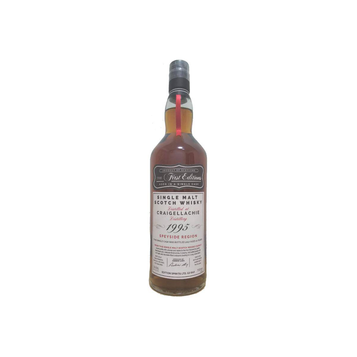 Craigellachie The First Editions 1995 21 Years Single Malt Whisky