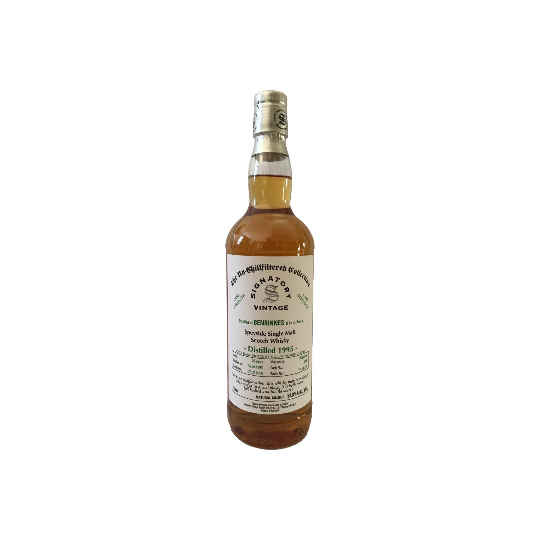 Benrinnes 1995 20 Years Single Malt Whisky