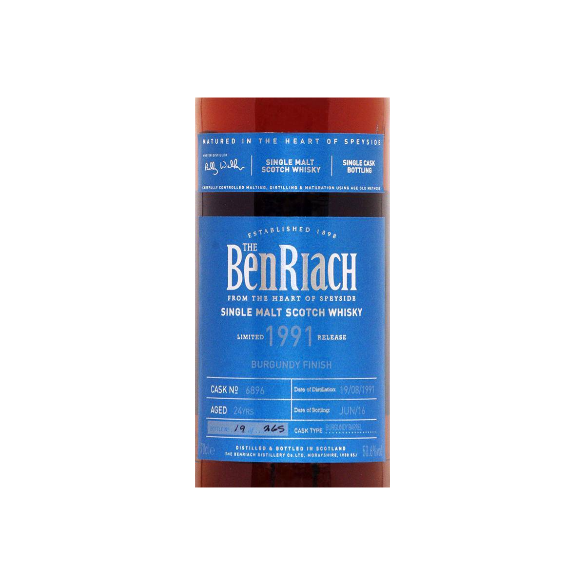 BenRiach 1991 24 Years Single Malt Whisky 2