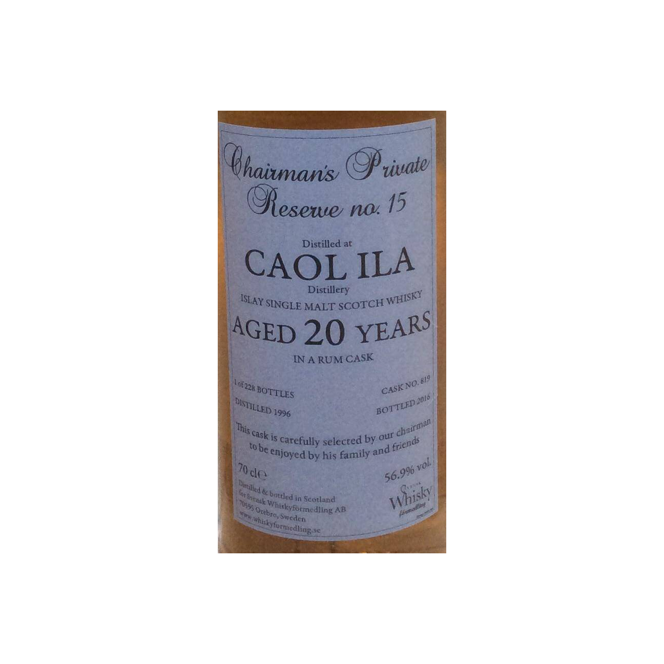 Caol Ila 1996 20 Years Single Malt Whisky 2