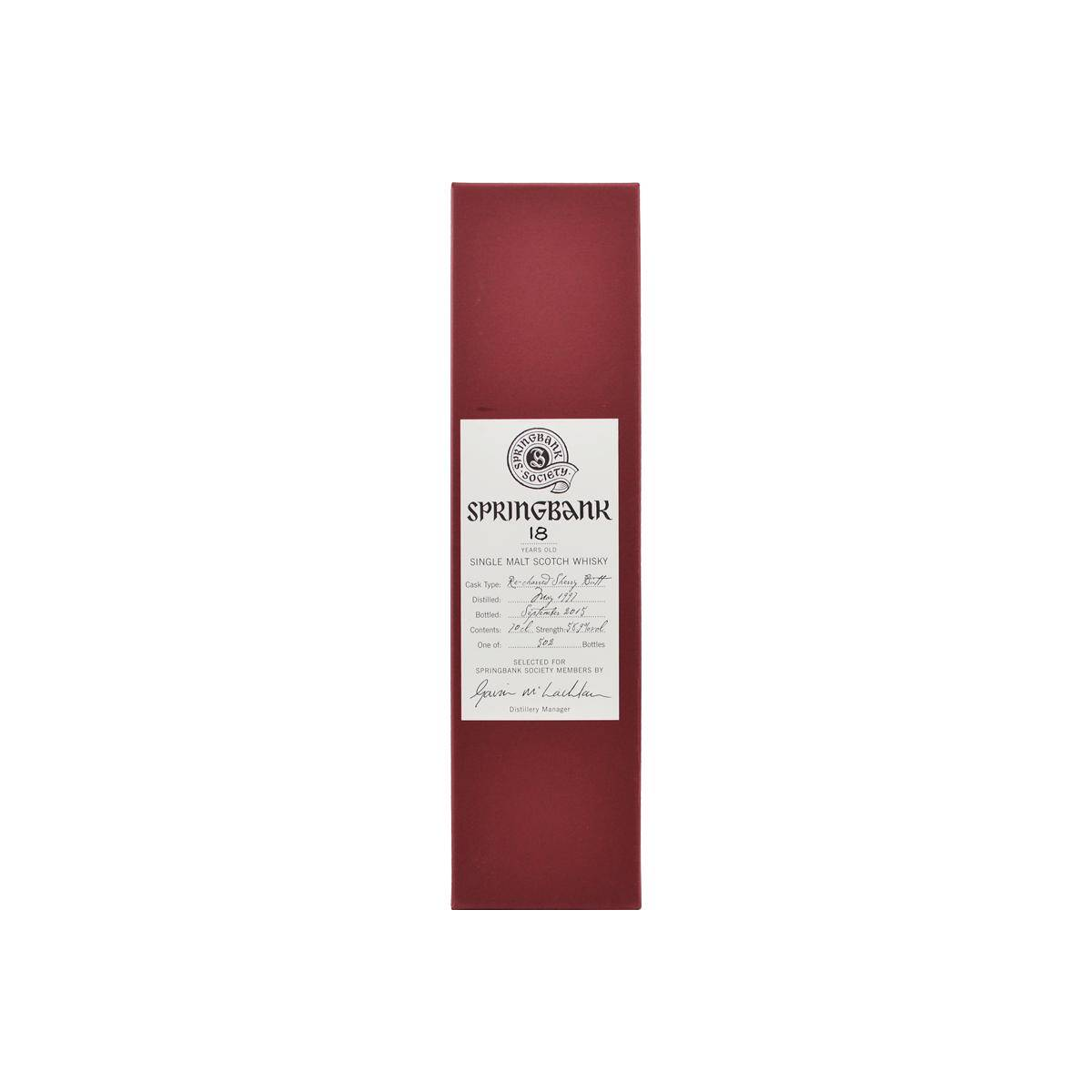 Springbank 1997 18 Years Single Malt Whisky 2