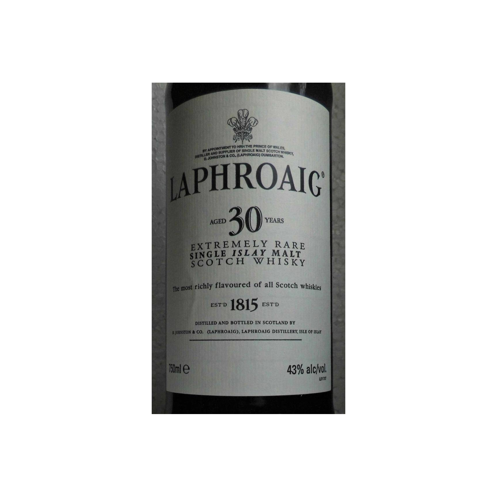 Laphroaig 30 Years Single Malt Whisky 2