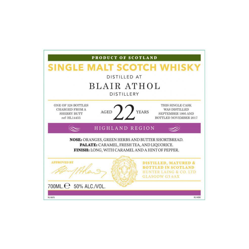 Blair Athol Old Malt Cask 1995 22 Years Single Malt Whisky
