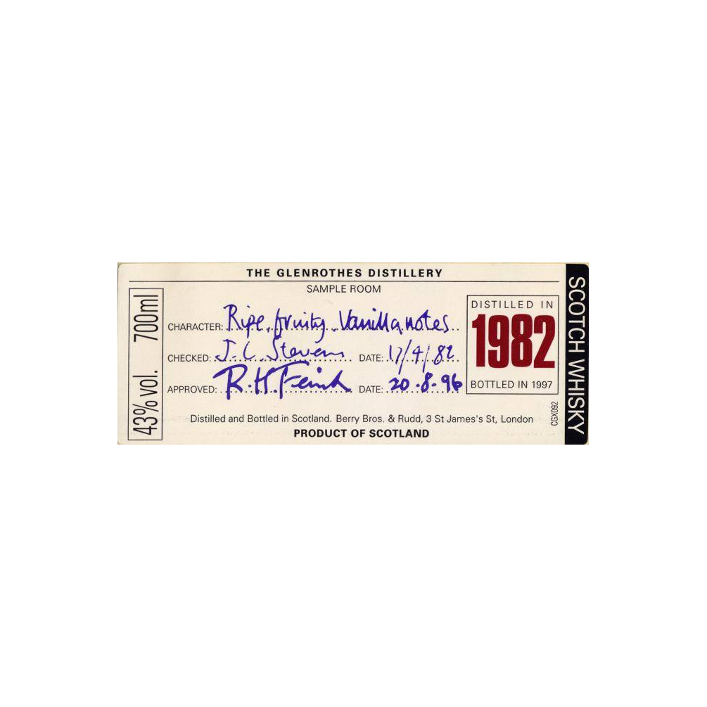 The Glenrothes 1982 15 Years Single Malt Whisky 2