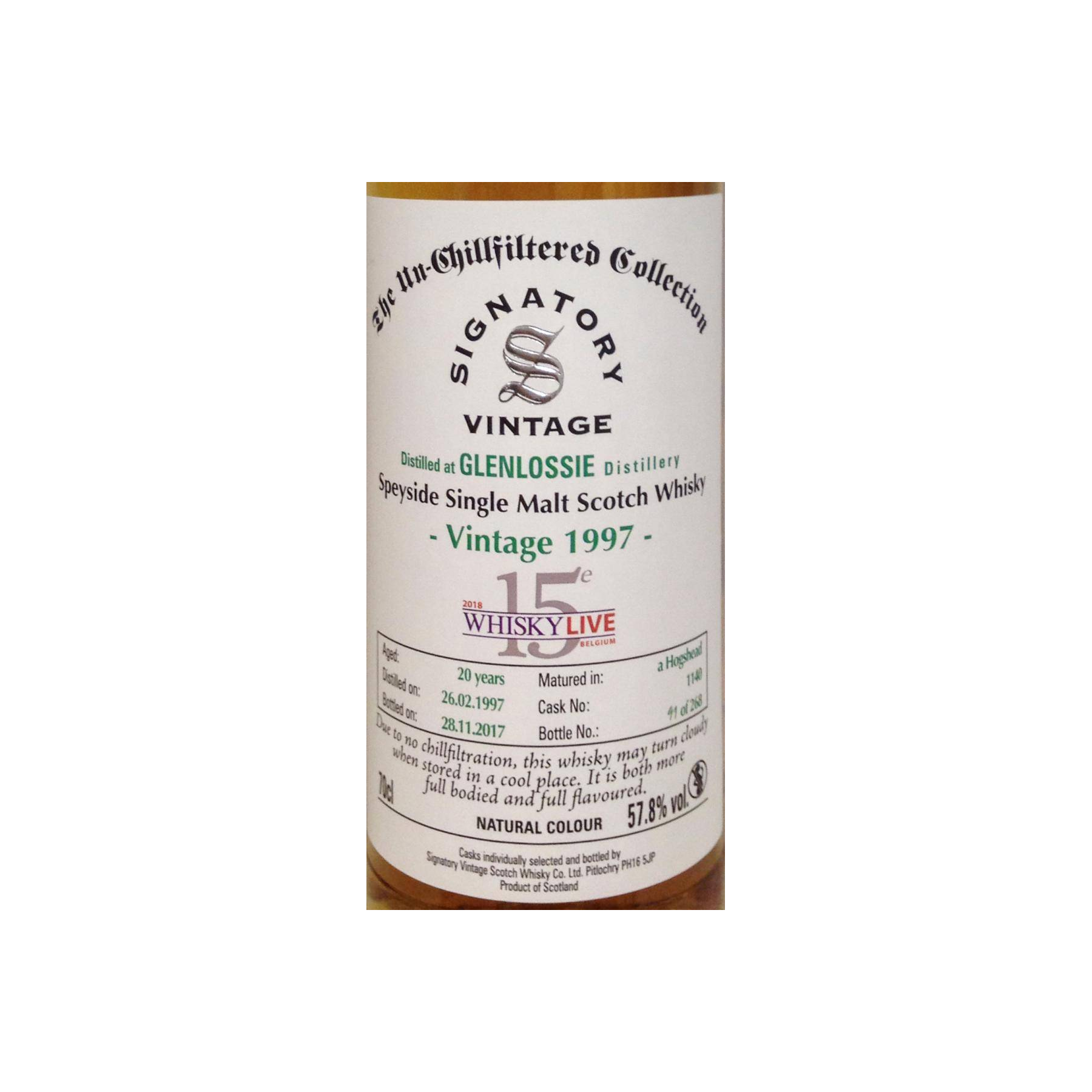 Glenlossie 1997 20 Years Single Malt Whisky 2
