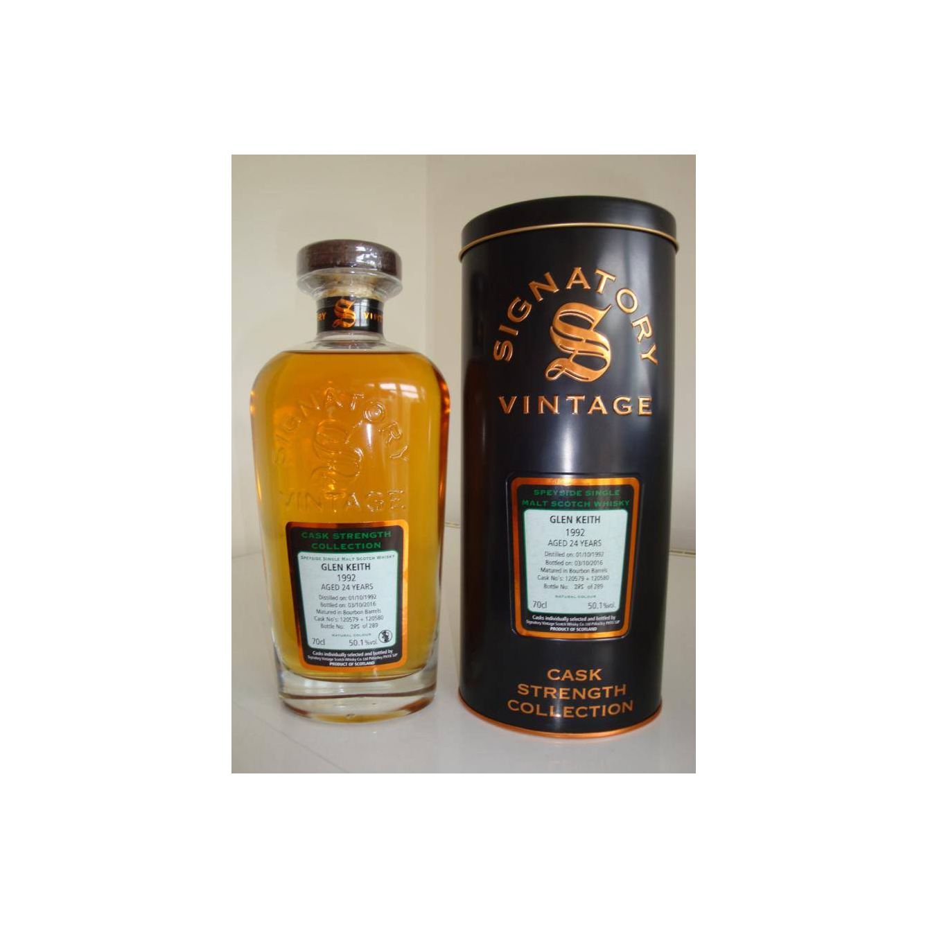 Glen Keith Cask Strength Collection 1992 24 Years Single Malt Whisky 2