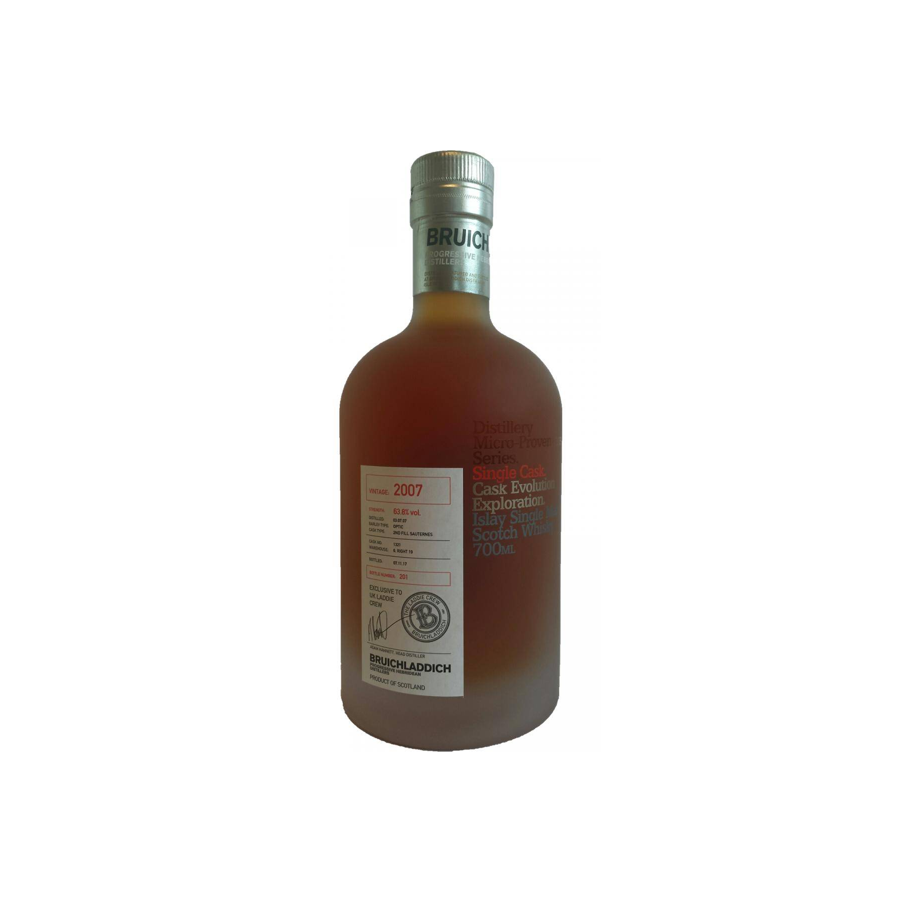 Bruichladdich 2007 10 Years Single Malt Whisky