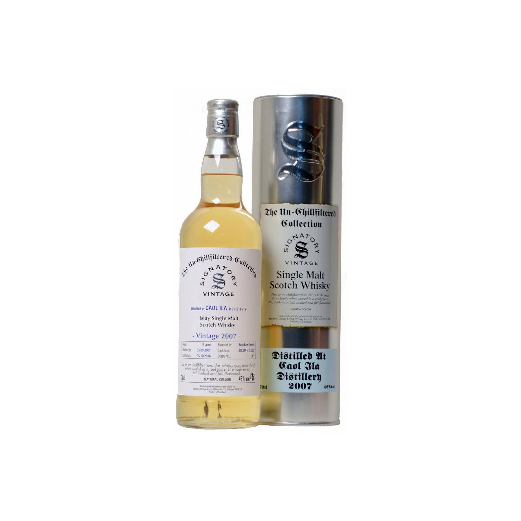 Caol Ila The Un-Chillfiltered Collection 2007 9 Years Single Malt Whisky 2