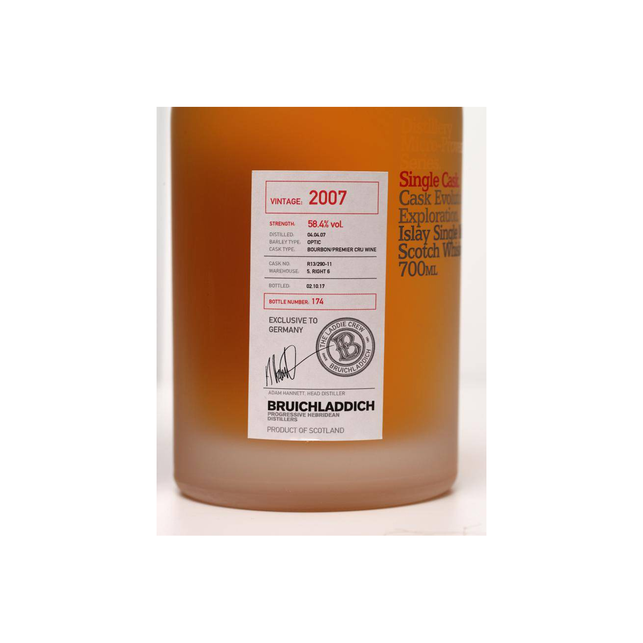 Bruichladdich 2007 10 Years Single Malt Whisky 2