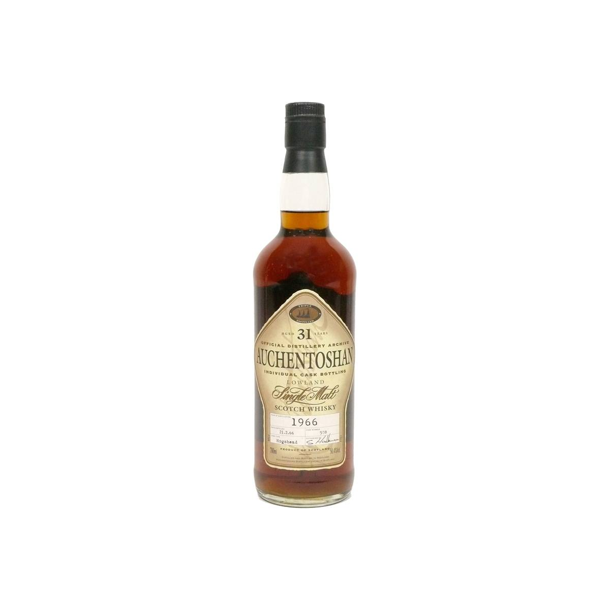 Auchentoshan Individual Cask Bottling 1966 31 Years Single Malt Whisky