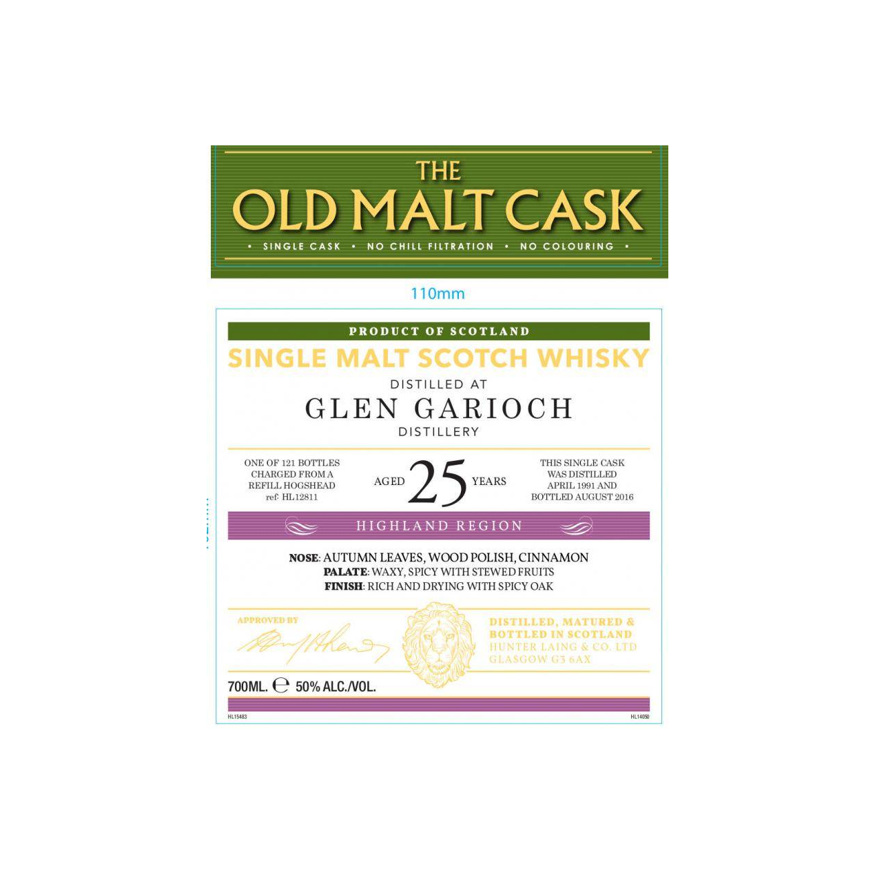 Glen Garioch Old Malt Cask 1991 25 Years Single Malt Whisky 2