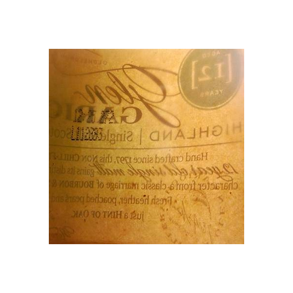 Glen Garioch 12 Years Single Malt Whisky