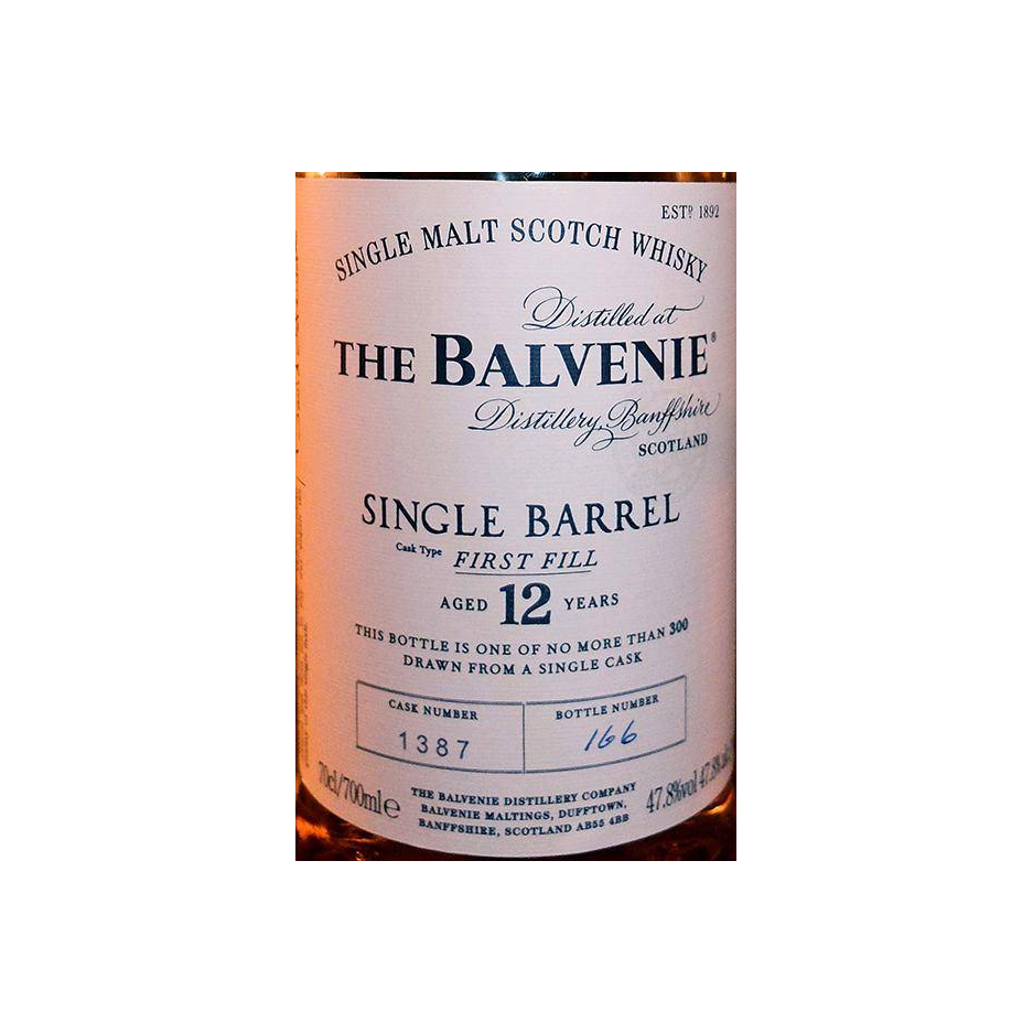 The Balvenie Single Cask 12 Years Single Malt Whisky