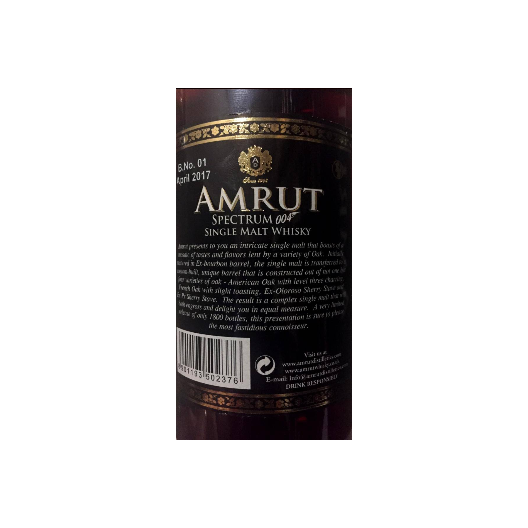 Amrut Single Malt Whisky 3