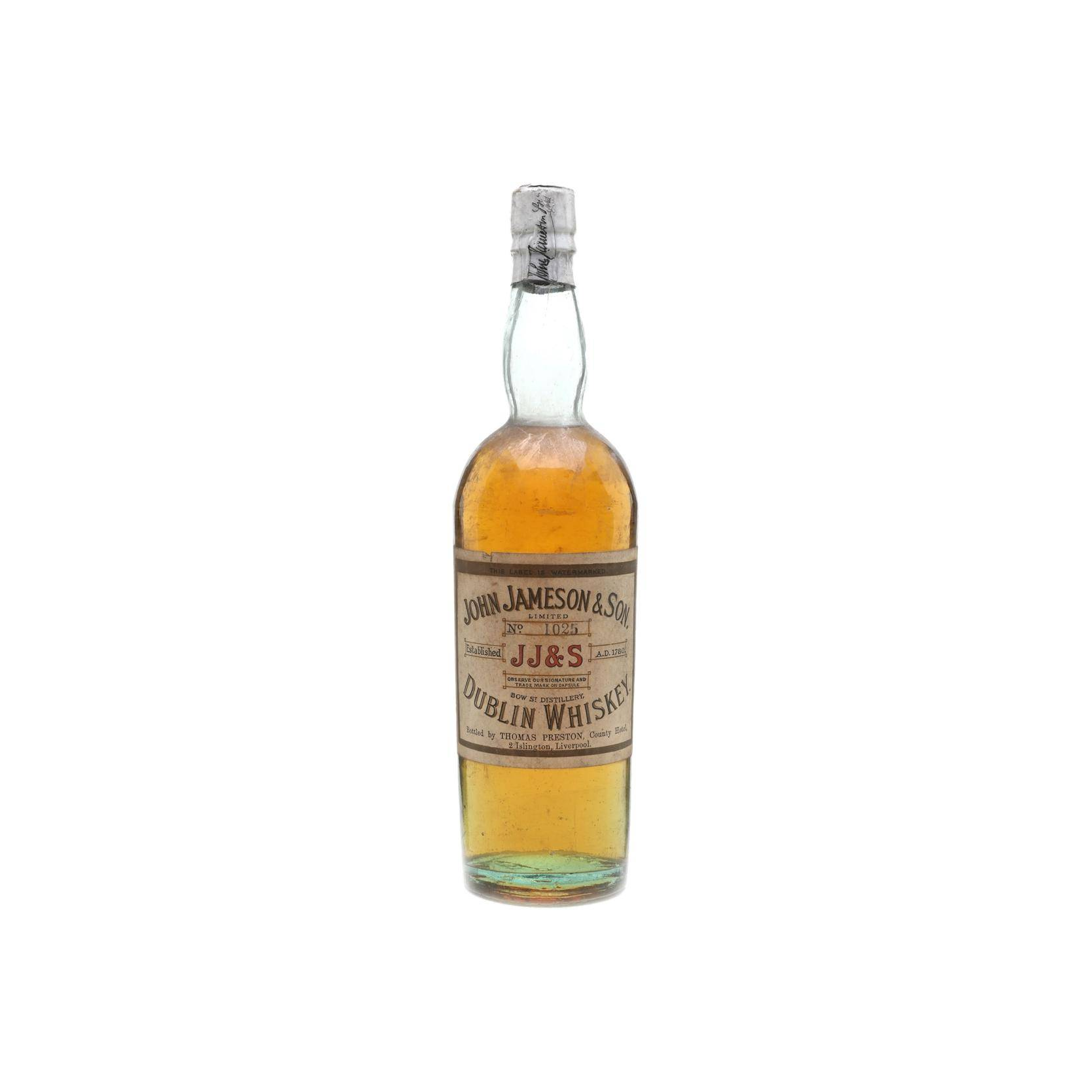 John Jameson & Son Dublin Whiskey