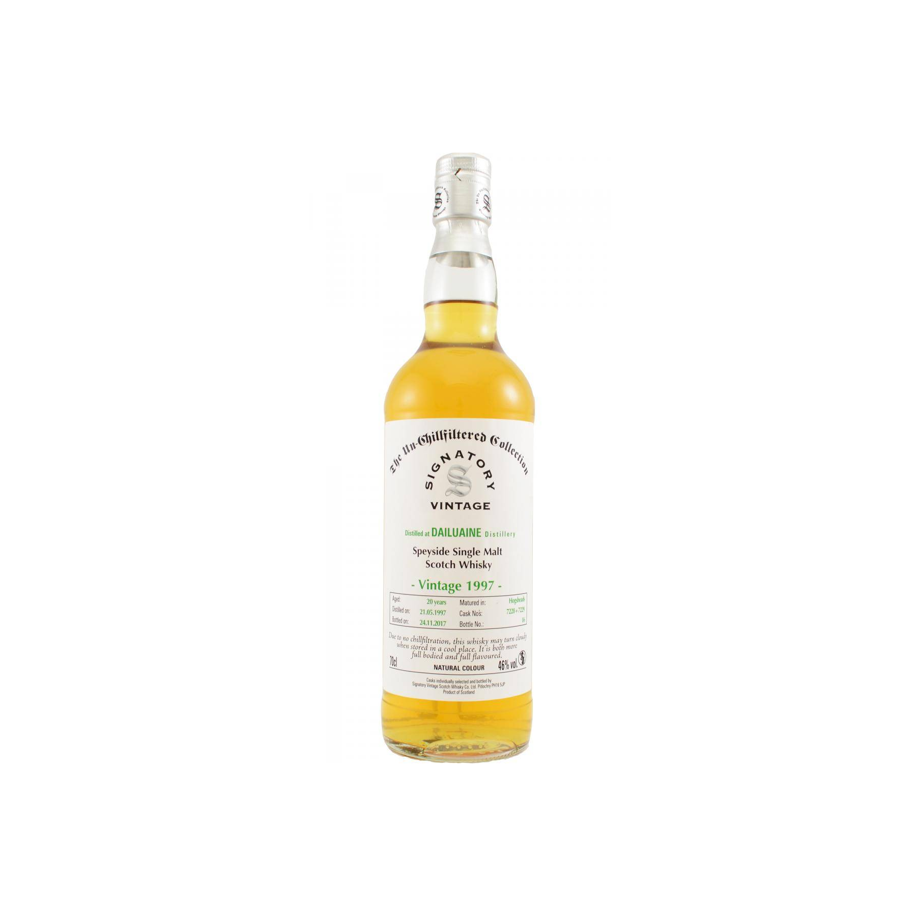 Dailuaine The Un-Chillfiltered Collection 1997 20 Years Single Malt Whisky