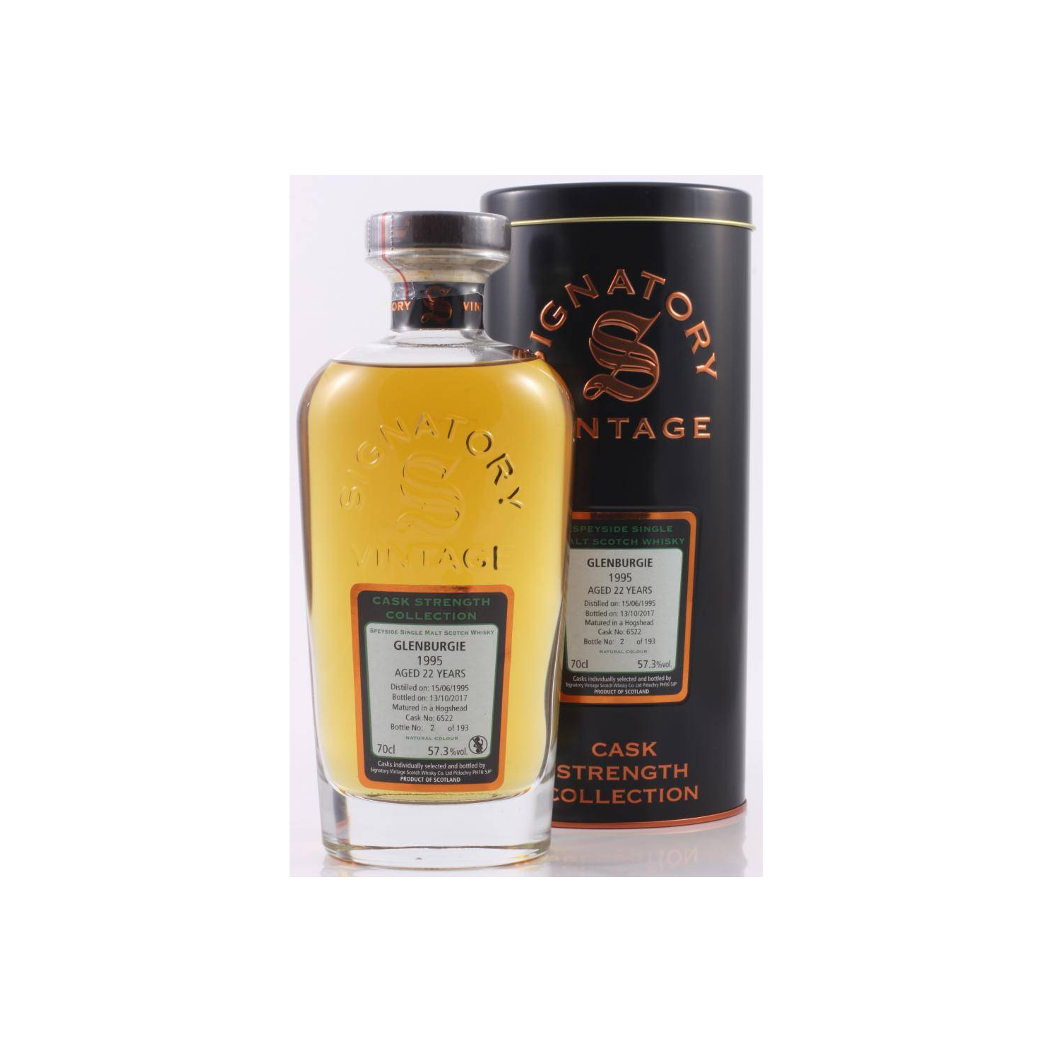 Glenburgie Cask Strength Collection 1995 22 Years Single Malt Whisky 2