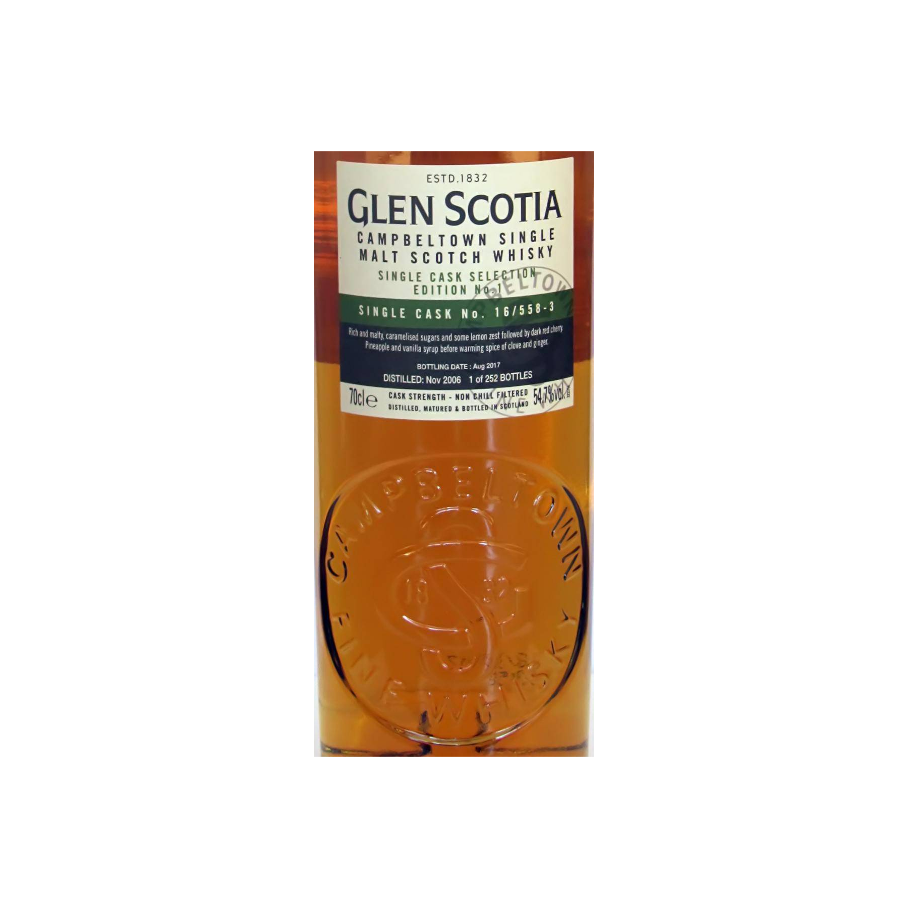 Glen Scotia 2006 10 Years Single Malt Whisky 2