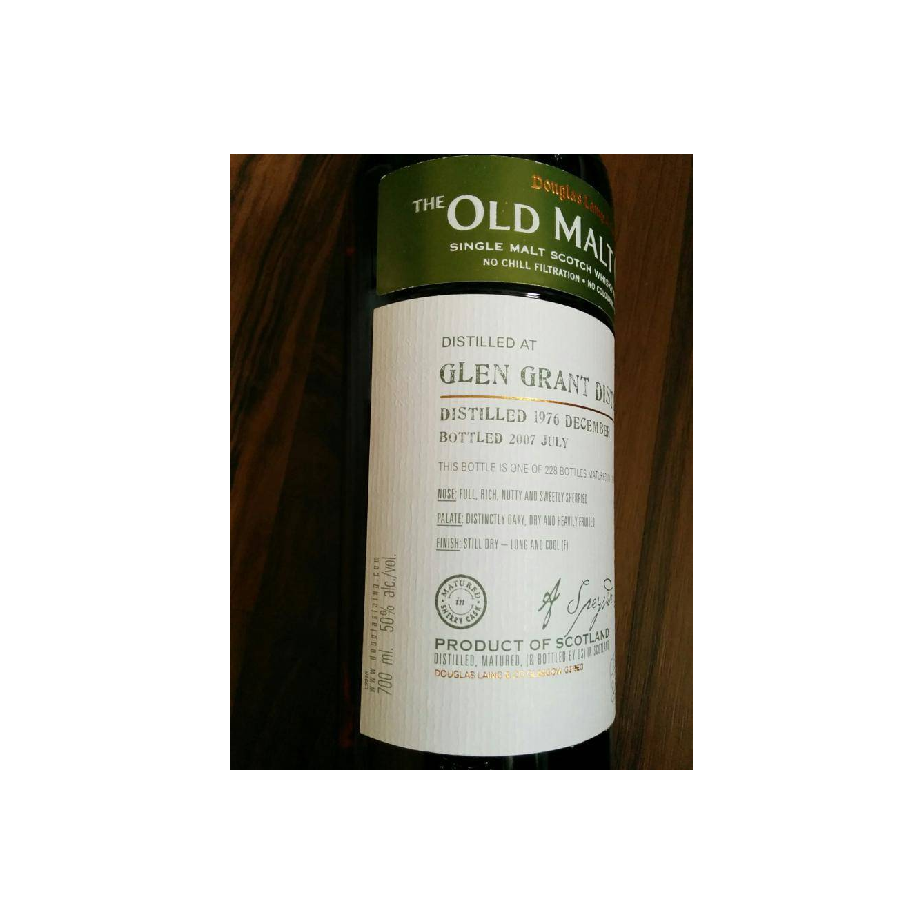Glen Grant Old Malt Cask 1976 30 Years Single Malt Whisky 2