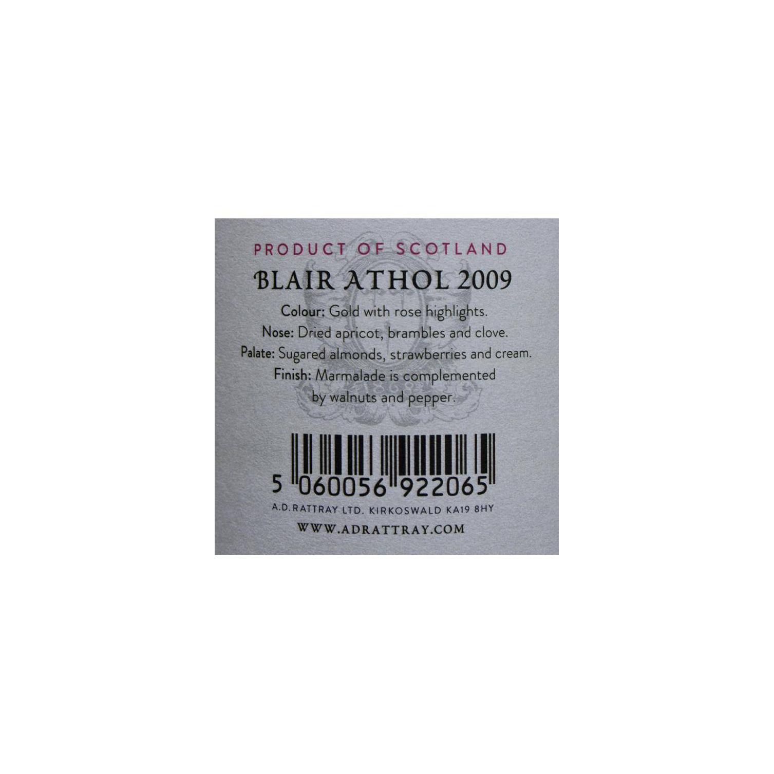 Blair Athol 2009 8 Years Single Malt Whisky 3