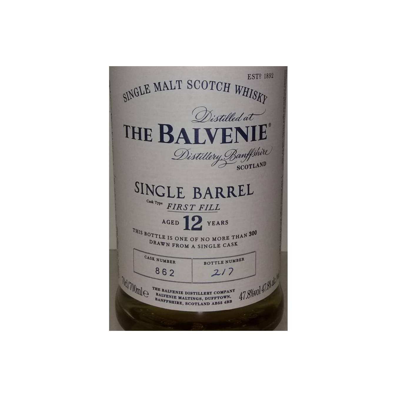 The Balvenie Single Cask 12 Years Single Malt Whisky 3