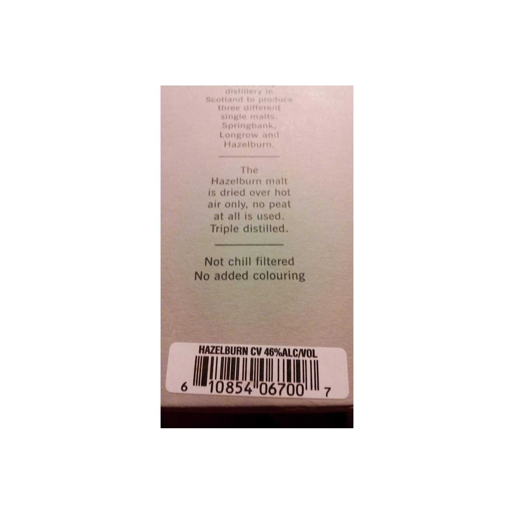 Hazelburn Single Malt Whisky 3