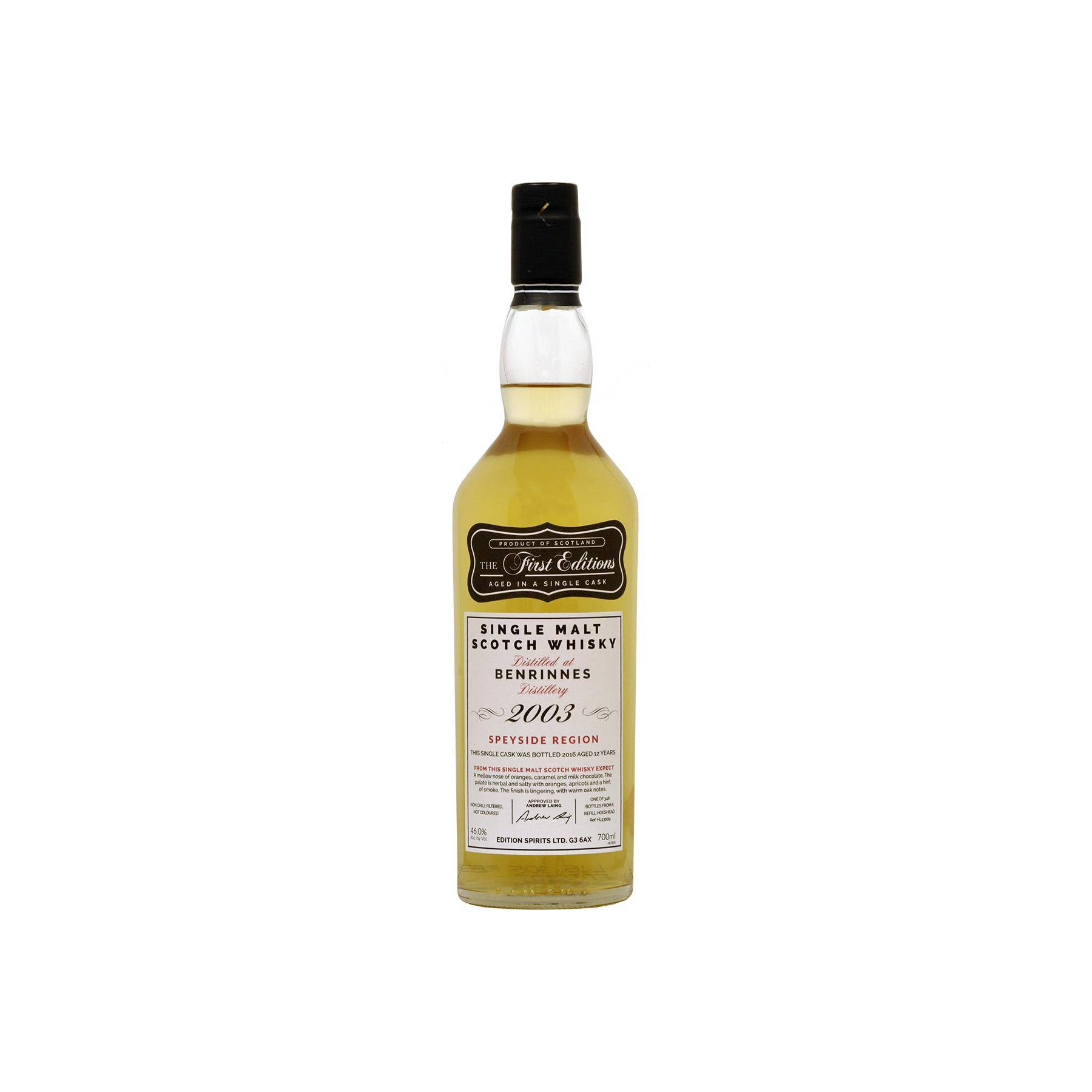Benrinnes The First Editions 2003 12 Years Single Malt Whisky