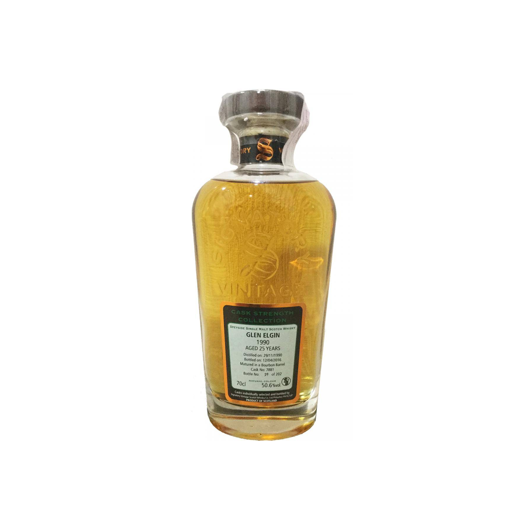 Glen Elgin Cask Strength Collection 1990 25 Years Single Malt Whisky