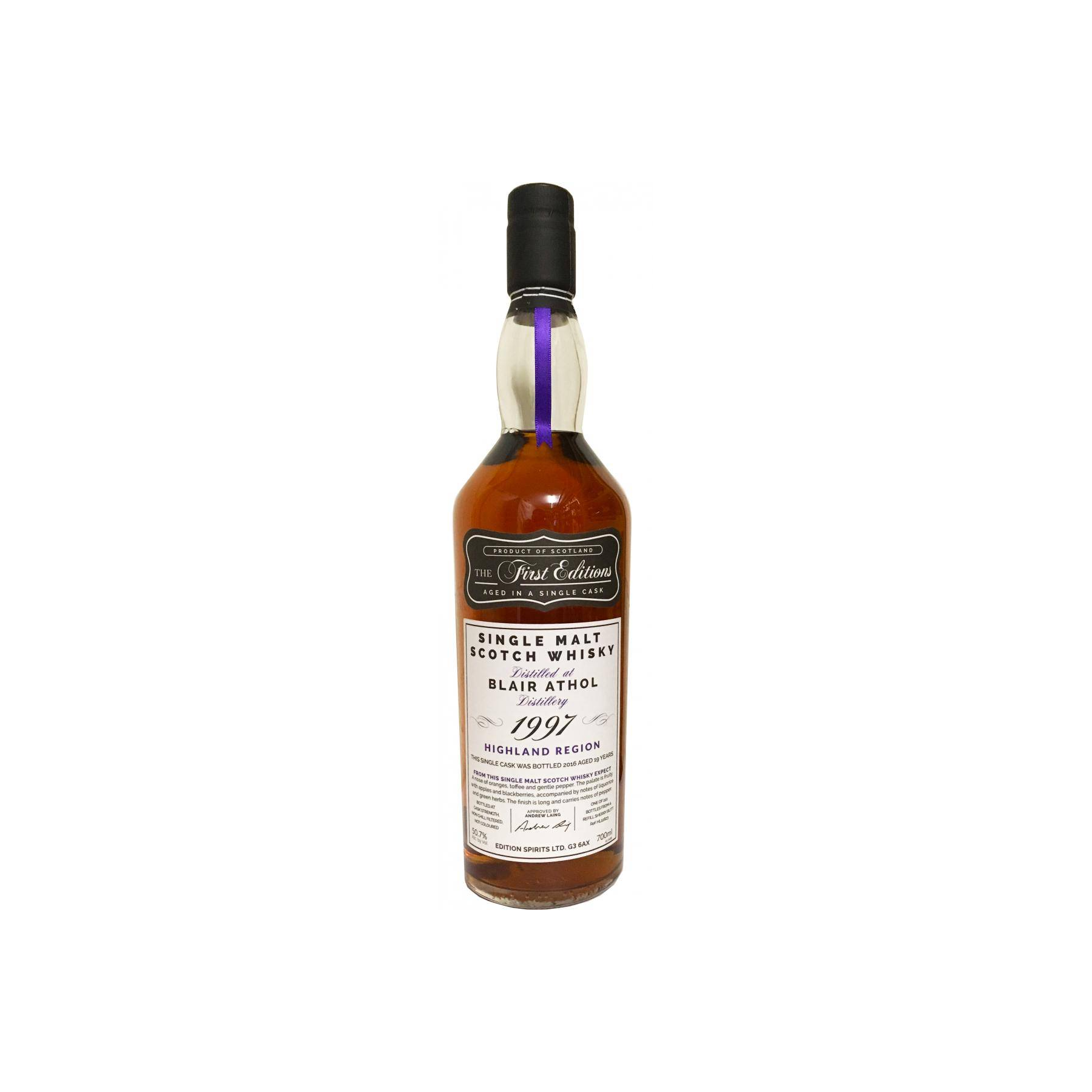 Blair Athol The First Editions 1997 19 Years Single Malt Whisky